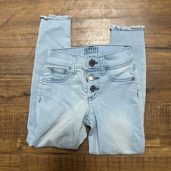 Justice Light Blue Kids Jeans - Picture 1 of 3